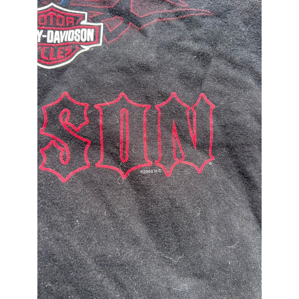 Vintage San Antonio TX Harley Davidson T Shirt Black Graphic Tee Mens XL - Picture 4 of 8